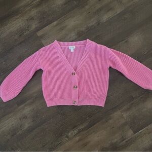 Cat & Jack Pink Knit Cardigan